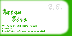 natan biro business card